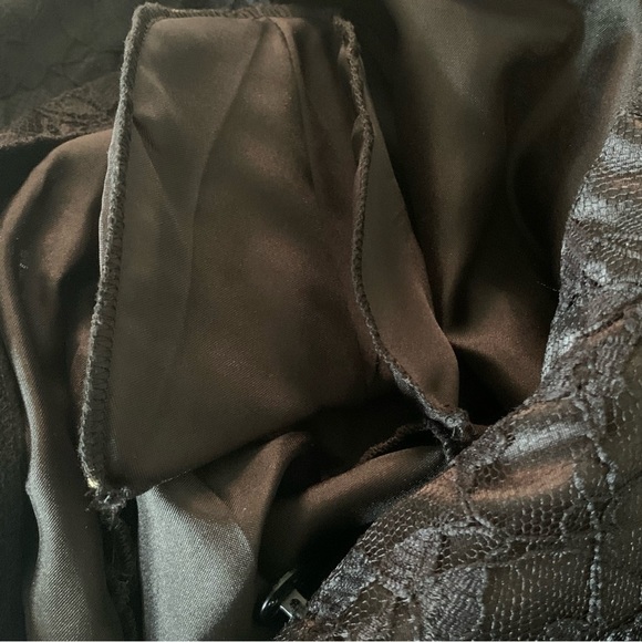 Vintage Black Lace Blazer Size 14 Glam Punk Rock Y2K Witchy Romantic Whimsigoth - Picture 7 of 11